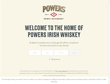 Tablet Screenshot of powerswhiskey.com